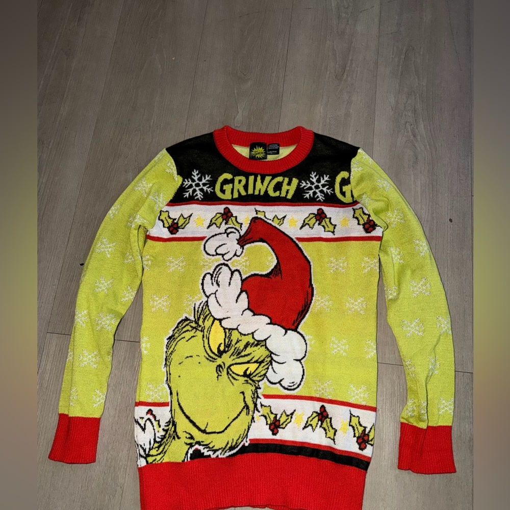 Unisex The Grinch Dr. Seuss™ Holiday Sweater Sz XS ugly Christmas